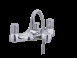 Contemporary Chrome Finish Double Handle Bath Shower Mixer T8062D
