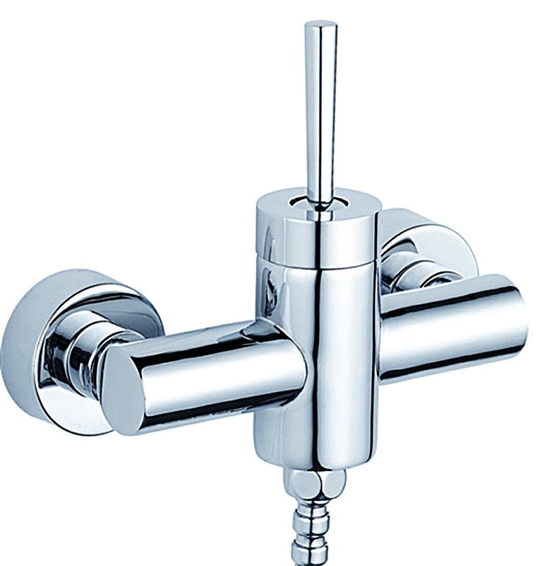 Contemporary Single Handle Wall Mounted Shower Mixer Tap T8074