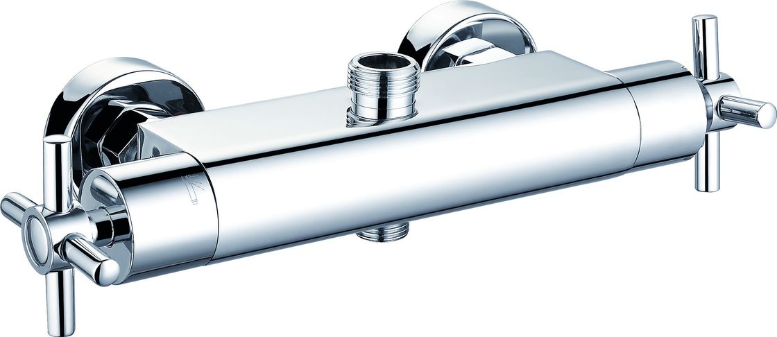Chrome Polished Thermostatic Bath Mixer With Hot And Cold Mixer T80811