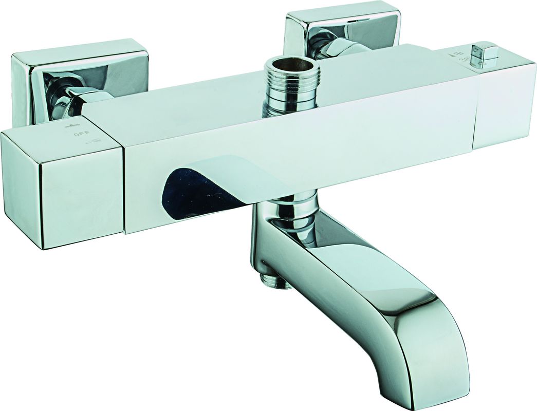 Polished Chrome Brass Material Thermostatic Bath Mixer T80821