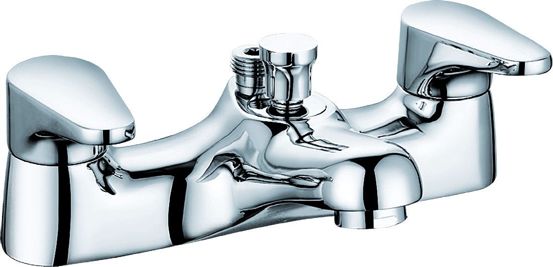 Polished Chrome Modern Brass Bathroom Mixer Faucet For Bath T8311