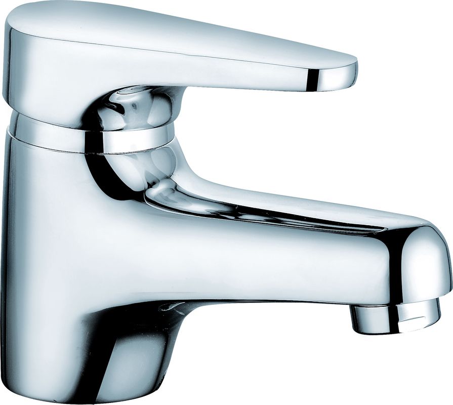 Modern Single Handle Chrome Silver Mixer Tap Bathroom T8312