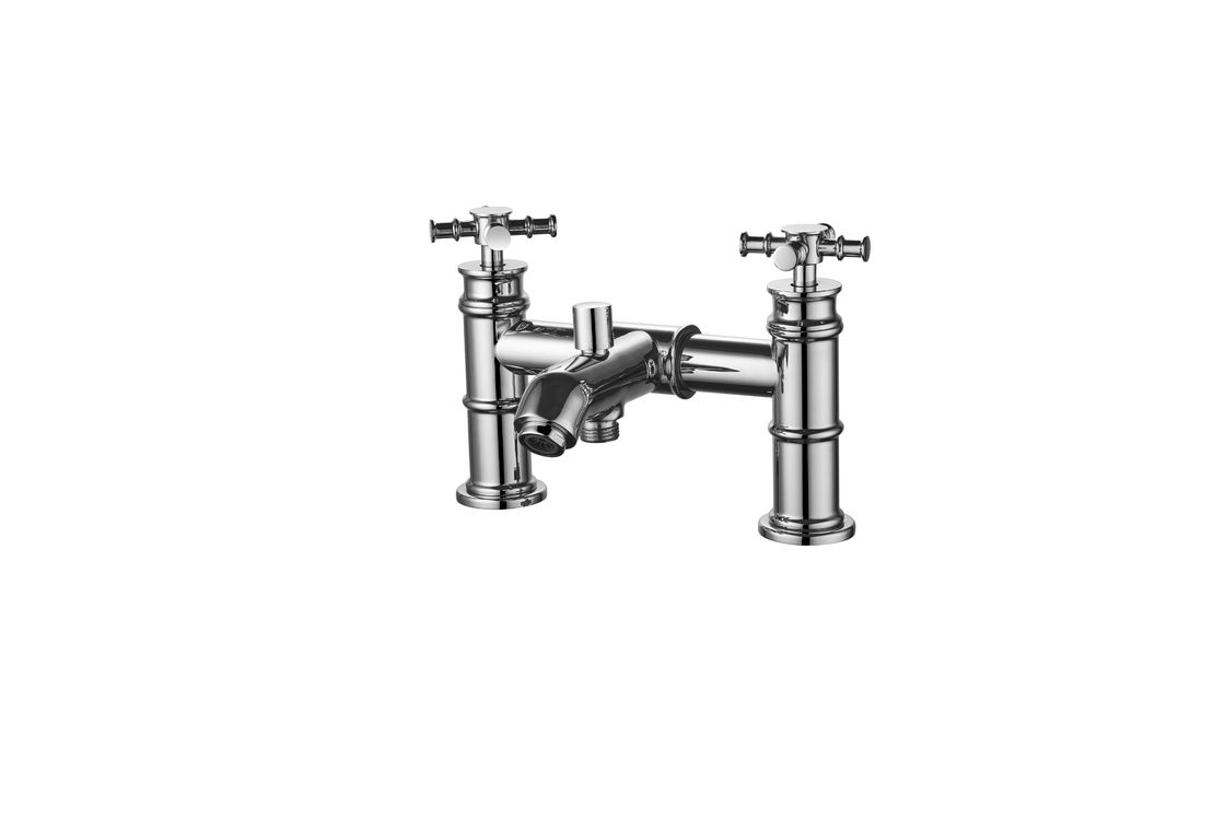 Special Style Chrome Double Handle Bath Shower Mixer For Bathroom T8341