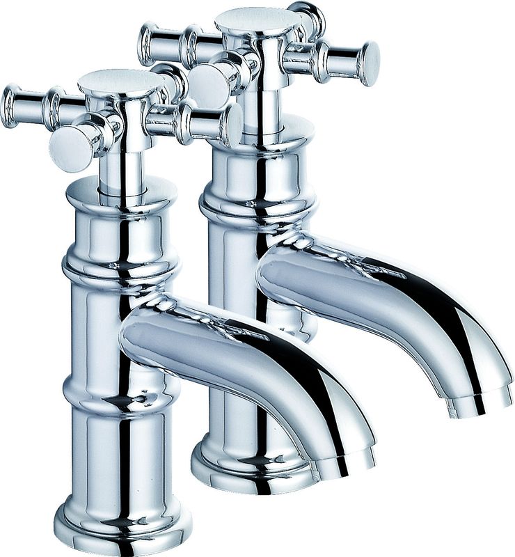 Sleek Chrome Bathroom Mixer Faucet With Polished Brass Fixtures T8345