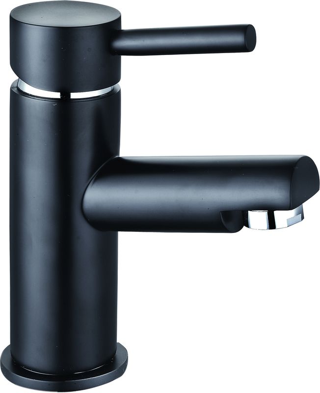 Modern Black Single Handle Basin Faucet Mixer With Ceramic Valve T8202B