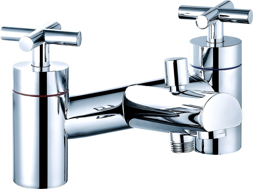 Luxurious Double Handle Brass Bath Shower Mixer Taps T8201C