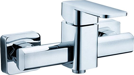 Contemporary Style Brass Wall Mounted Shower Mixer For Bathroom T8404A