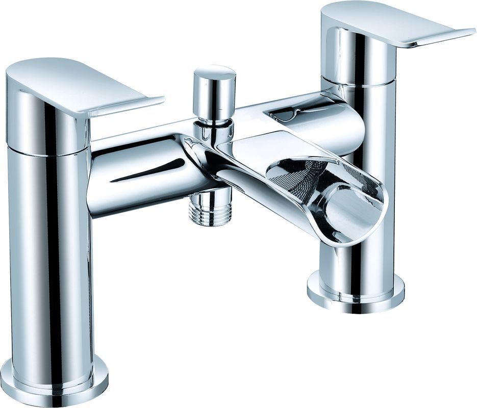 Double Handle Brass Bath Shower Mixer Faucet For Comfortable Shower T8411B