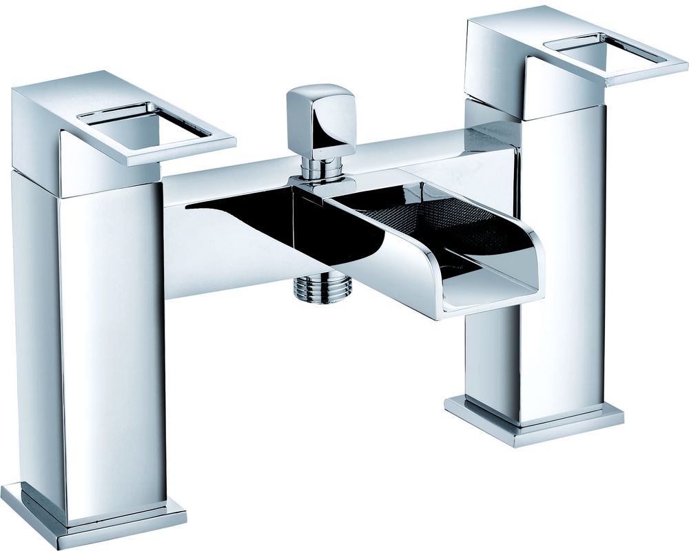 Chrome Finish Double Handle Bath Shower Mixer Faucet For Luxurious Shower T8441B