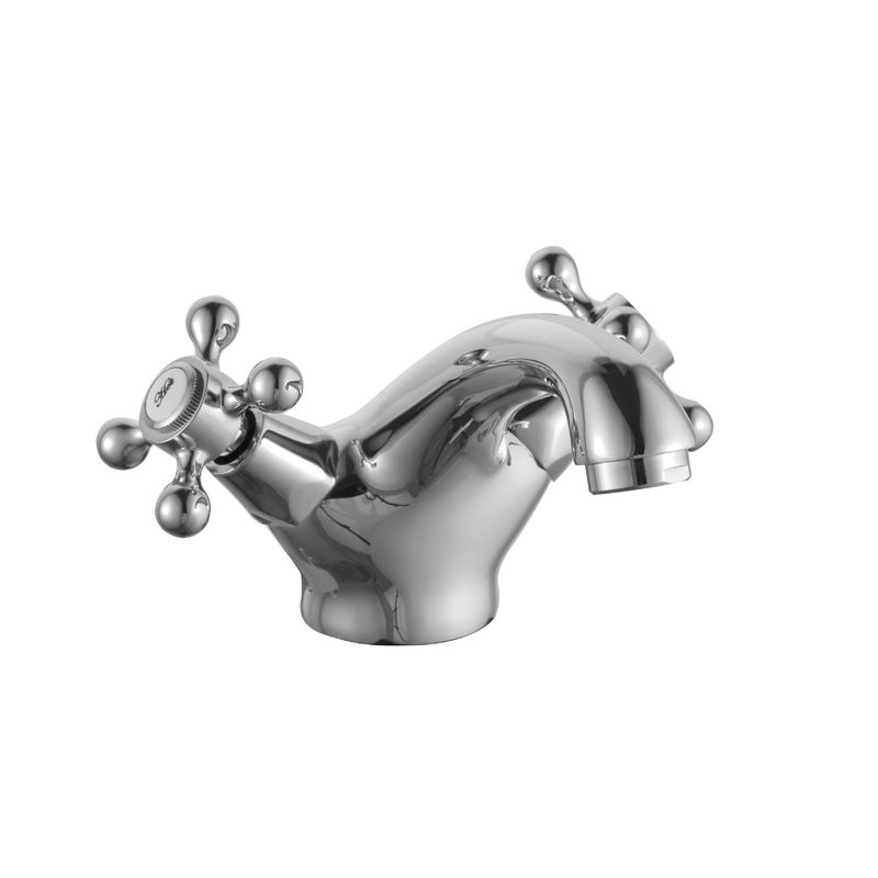 Double Handle Brass Material Basin Faucet For Bathroom T8662