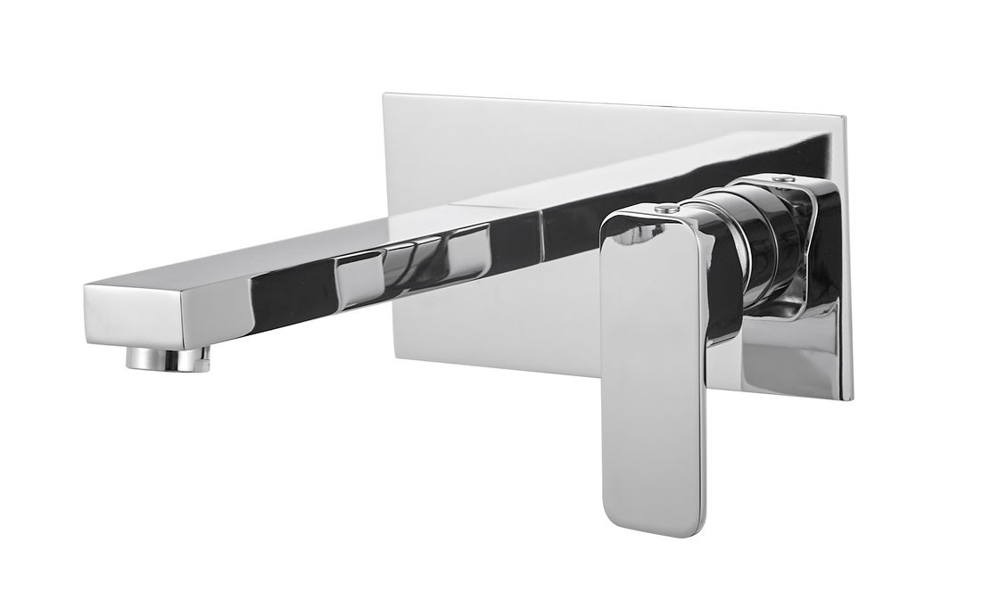 Brass Wall Mounted Shower Mixer In Contemporary Style T8689