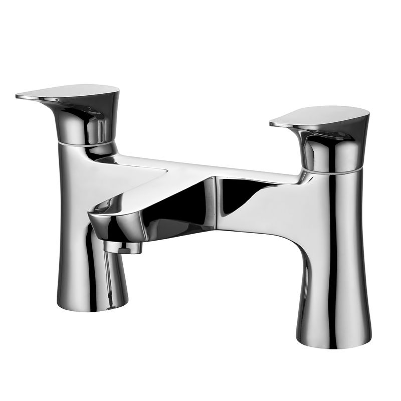 Modern Style Double Handle Basin Mixer Faucet For Bathroom T8714