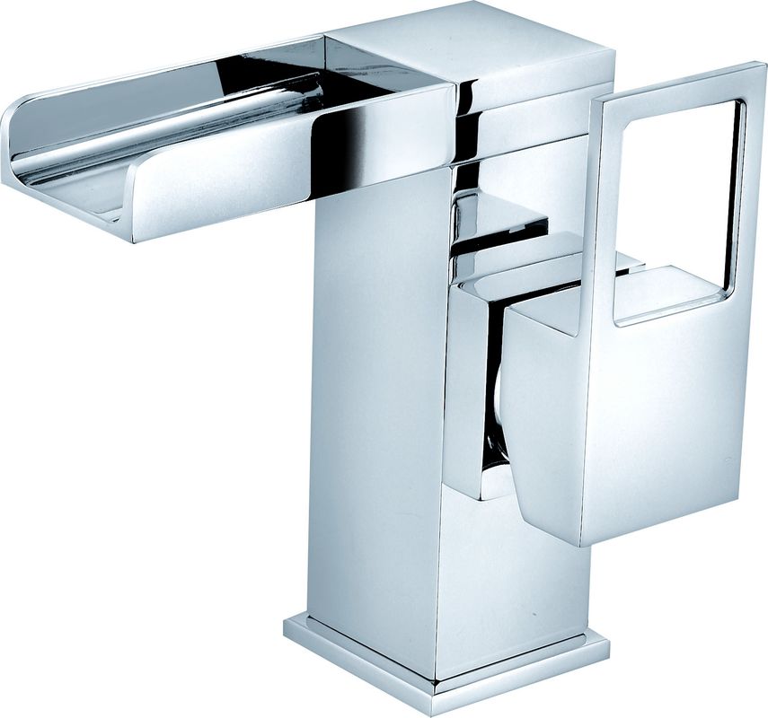 Contemporary Style Basin Faucet With Water Pressure 0.5-3.0 Bar Single Handle T8722