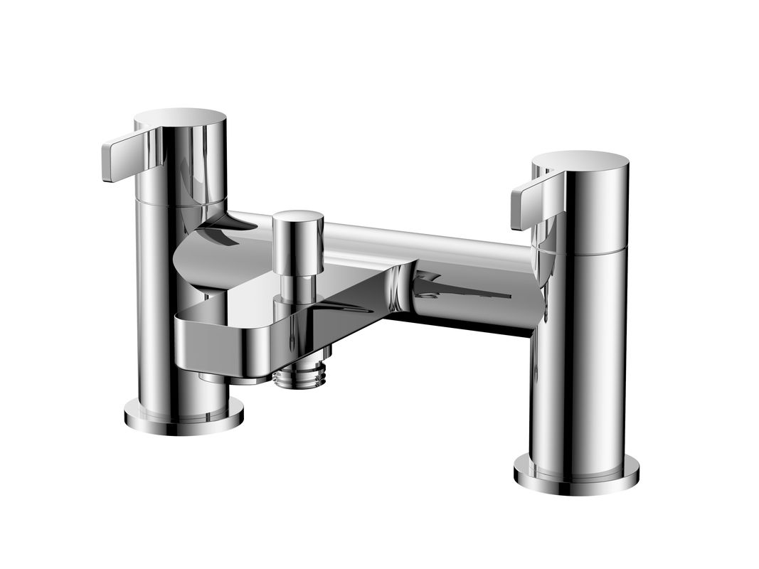 Double Handle Brass Bath Shower Mixer For Bathroom Design T8751