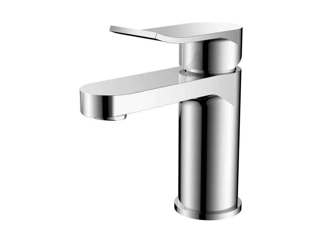 Chrome Finish Basin Mixer Faucet With Water Pressure Range Of 0.5-3.0 Bar T8762AW